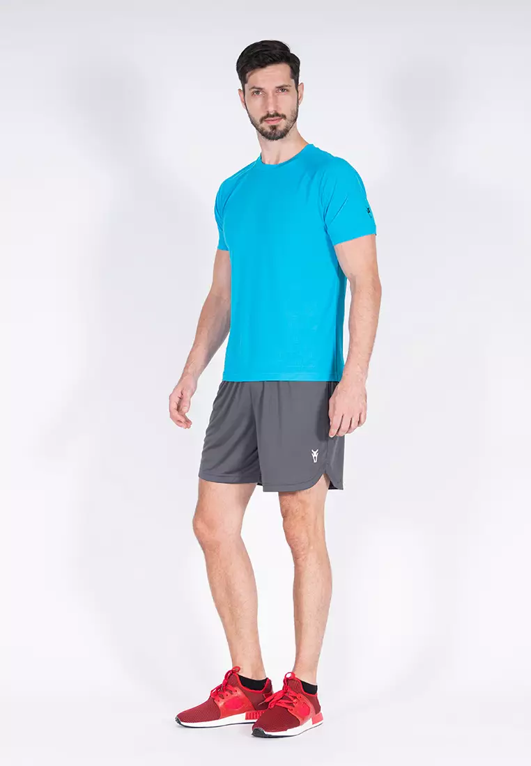 Amnig Men Training Raglan T-Shirt (Atomic Blue)