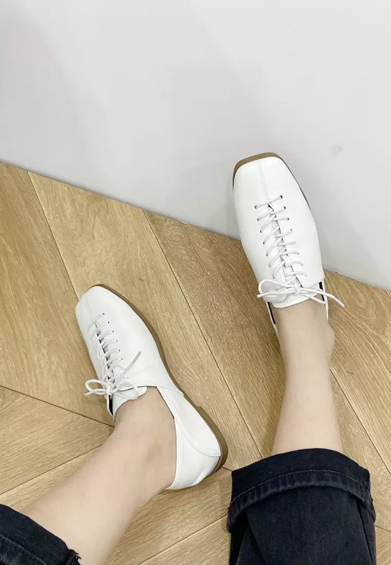 Leather Lace Up Loafers TH-R6-1