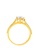 TOMEI gold TOMEI Italy Zirconia Ring, Yellow Gold 916 35A5DAC8E3D360GS_3