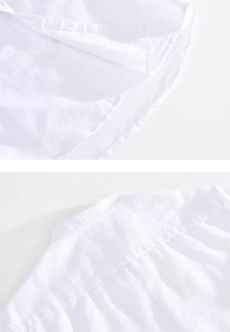 Basic Simple Cotton Linen Shirt WM02