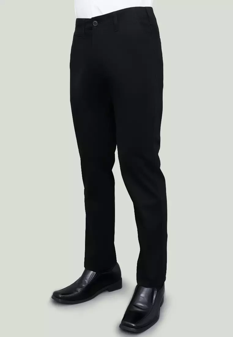 Emmer Zecna - Men's Cotton Regular Fit Flat Front Chino Long Pant 8850N-605