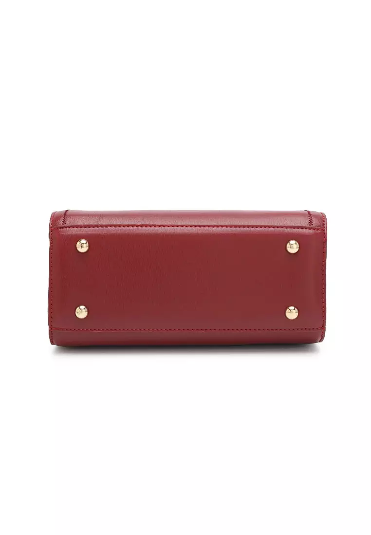 Women's Top Handle Bag / Sling Bag / Crossbody Bag - Red
