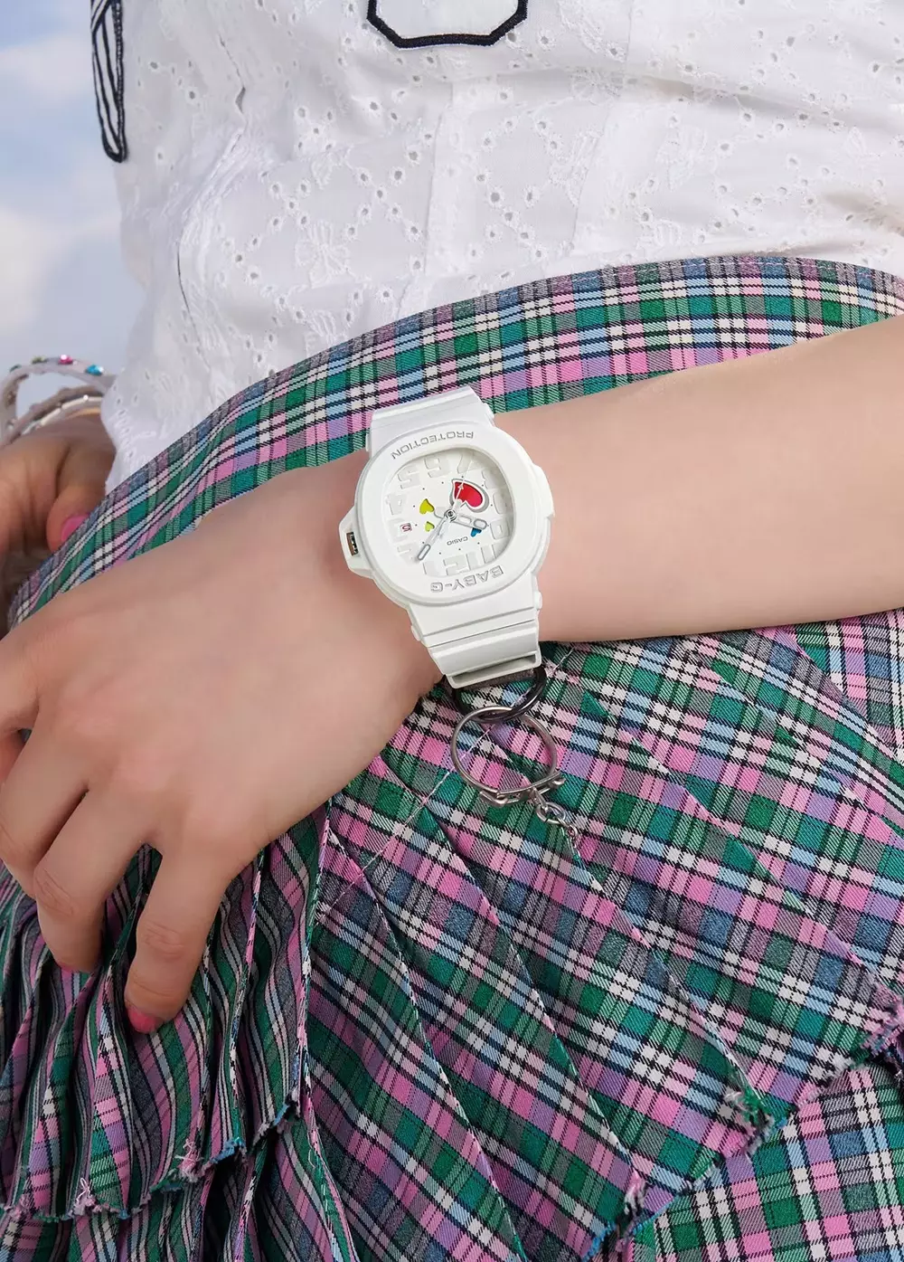 Women BGA-10-7A Baby-G Analog Resin White