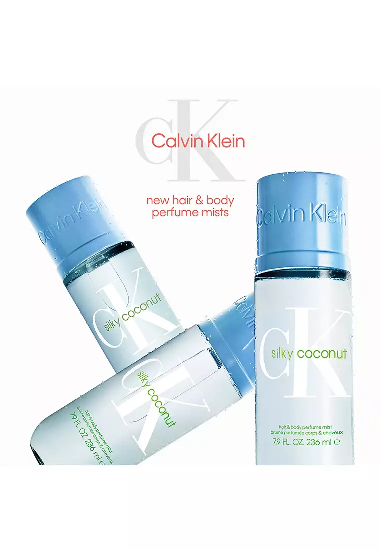 Calvin Klein CK Hair & Body Perfume Mist 236ml - Silky Coconut | Crisp & Refreshing (Icy Coconut, Juicy Pineapple, Soft Musk)