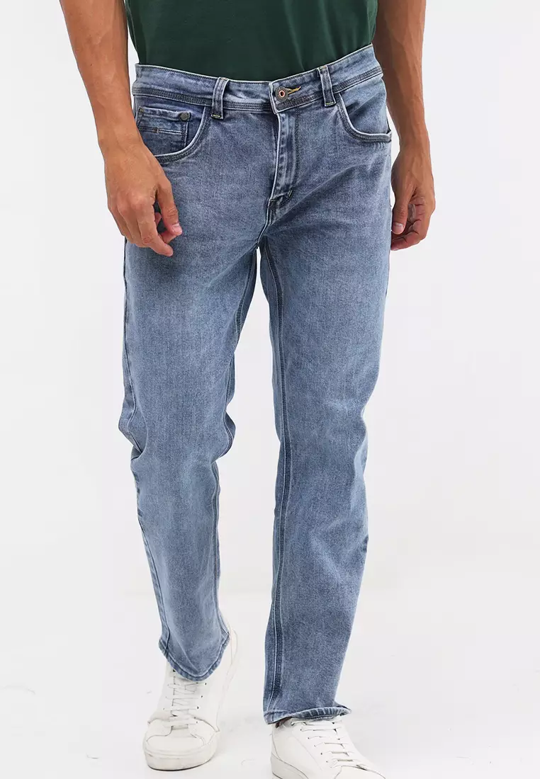 Buy Ego Denim Slim Tapered Fit Stretch Jeans 2025 Online ZALORA