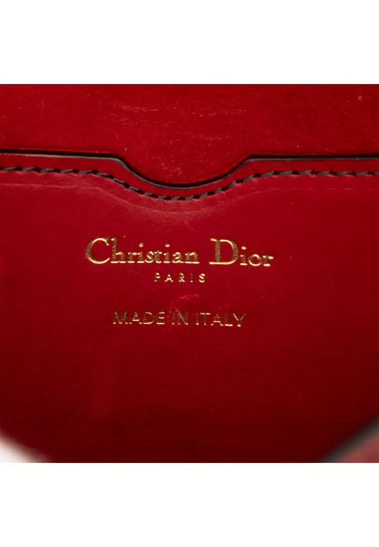Pre-Loved Dior Mini Leather D Bee Saddle Bag