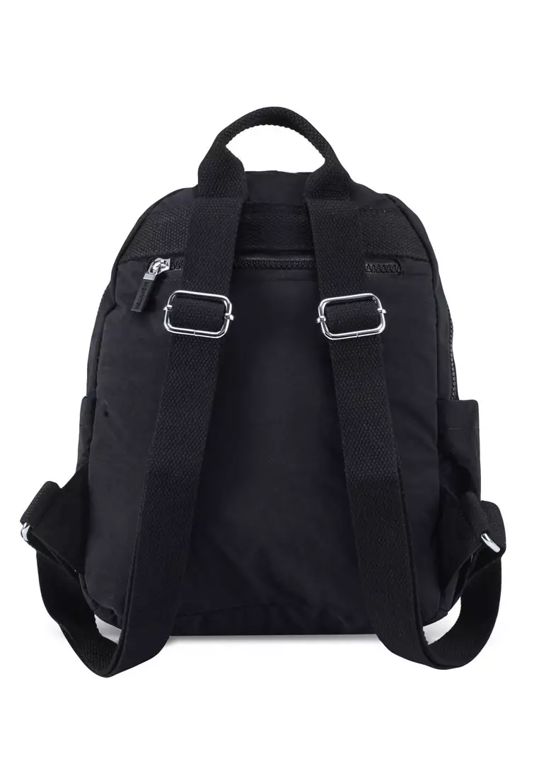 Crinkled Nylon Small Backpack