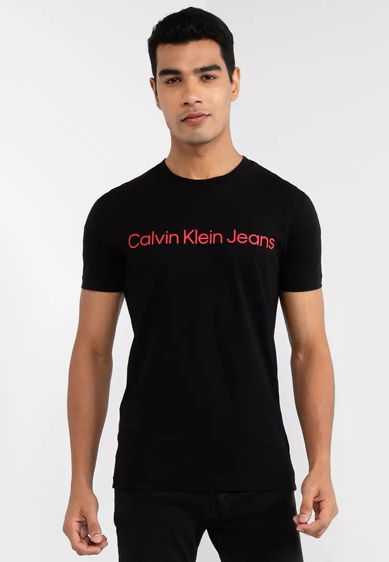 Calvin Klein Jeans Core Monogram Slim Slim T-shirt black - ESD Store  fashion, footwear and accessories - best brands shoes and designer shoes