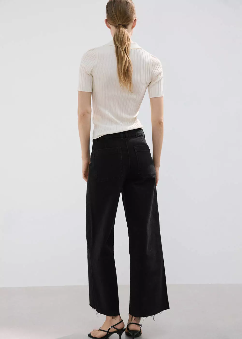 Jeans high-rise kulot Catherin