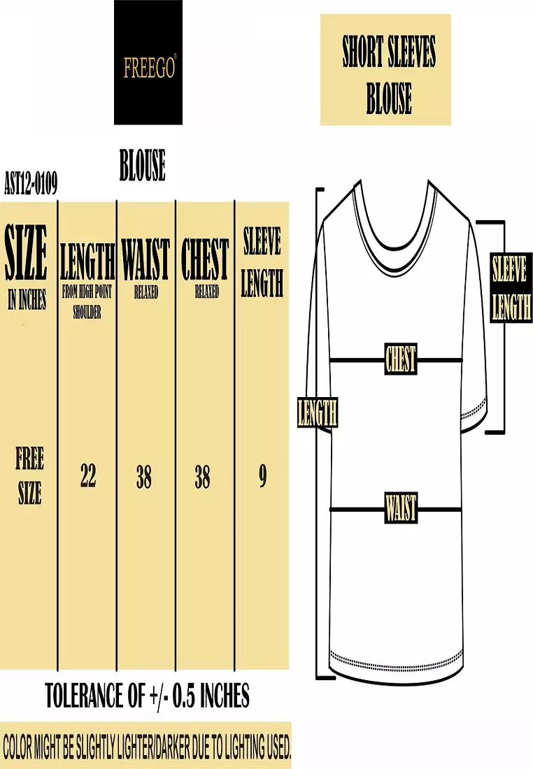 Textured Knitted Short Sleeve Blouse