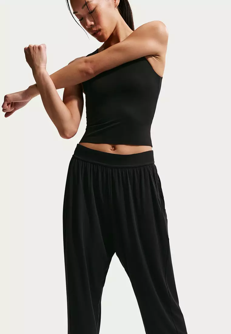 Zenvy Women's Loose Mid-Rise Trousers
