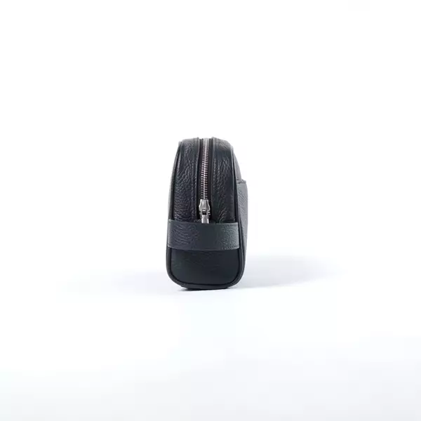 Tas BALLY STRIPE WHITE BLACK POUCH WITH HANDLE 100% ORIGINAL