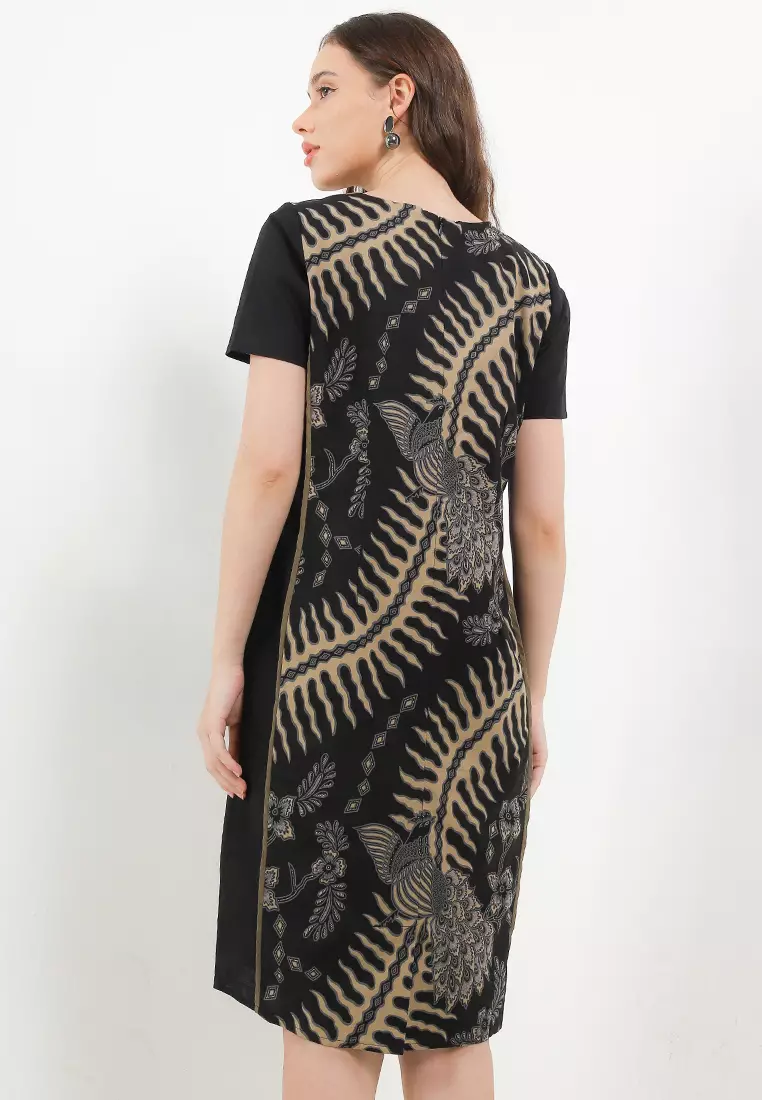 Dress Batik Wanita Leandra Black