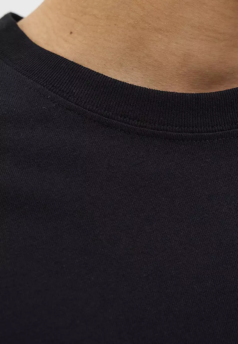 Short Sleeves Chest Crew Neck Tee