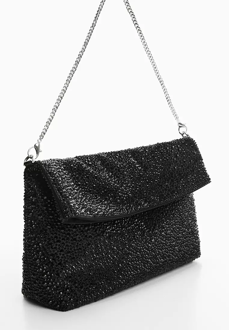 Chain Bag With Crystals