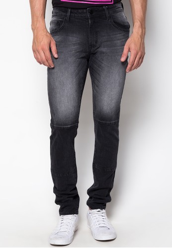Mid-rise Skinny Fit Jeans with Knee Slit