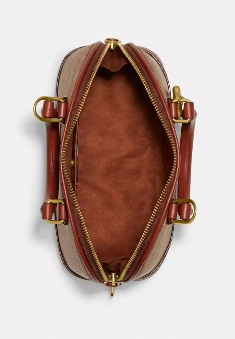 Coach Revel Bag In Signature Canvas Tan Rust