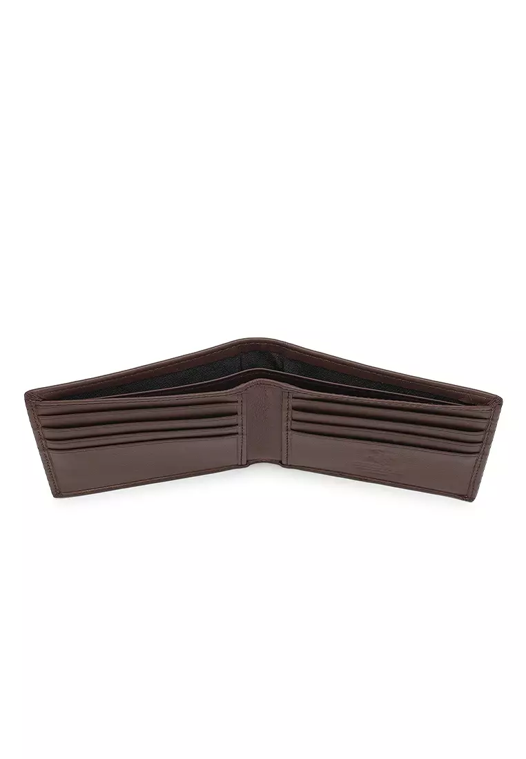 Genuine Leather RFID Short Wallet (Dompet Pendek Kulit Asli RFID Pria) - Cokelat