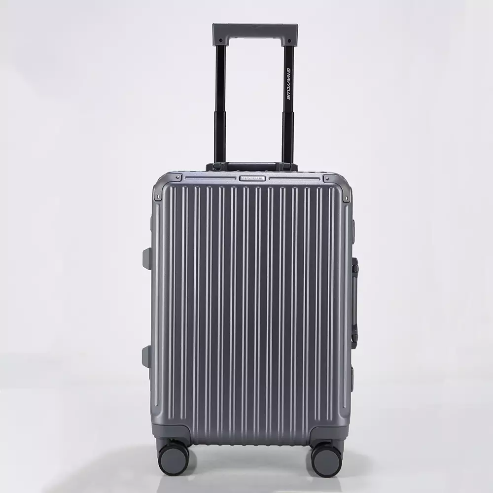 Navy Club Koper 20 Inch Frame Aluminium Skyline Koper Kabin Hardcase PC TSA Lock 4 Roda Putar