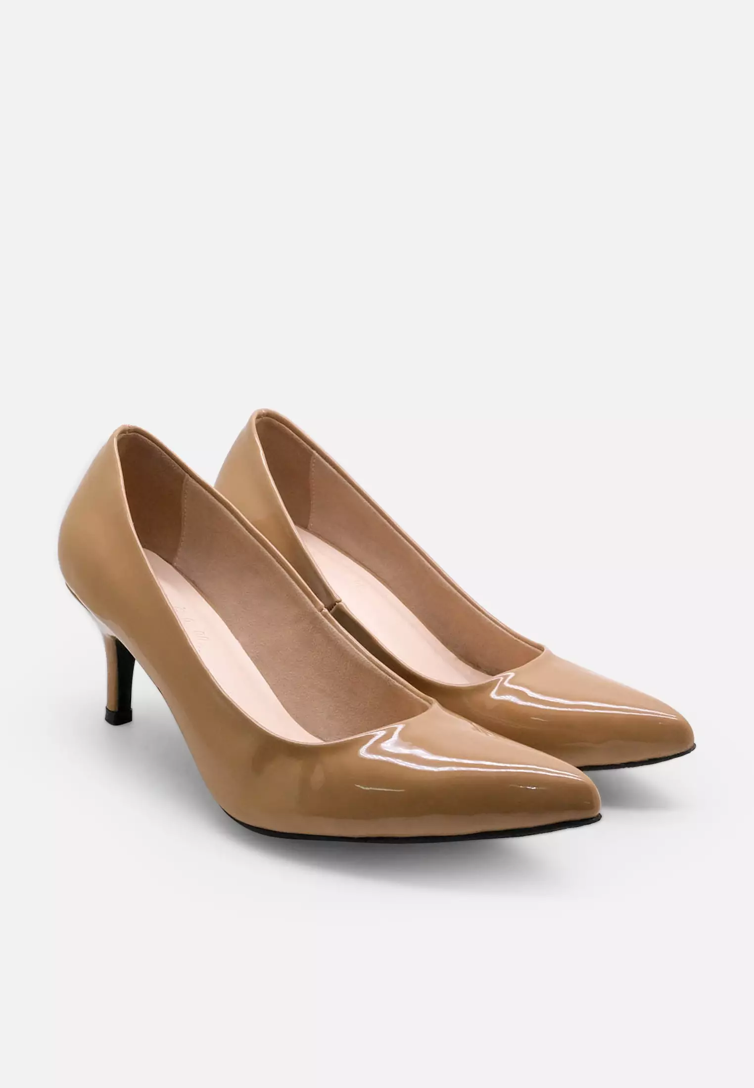 Lumiere Pointed Toe Pumps Sepatu Kitten Heels Wanita