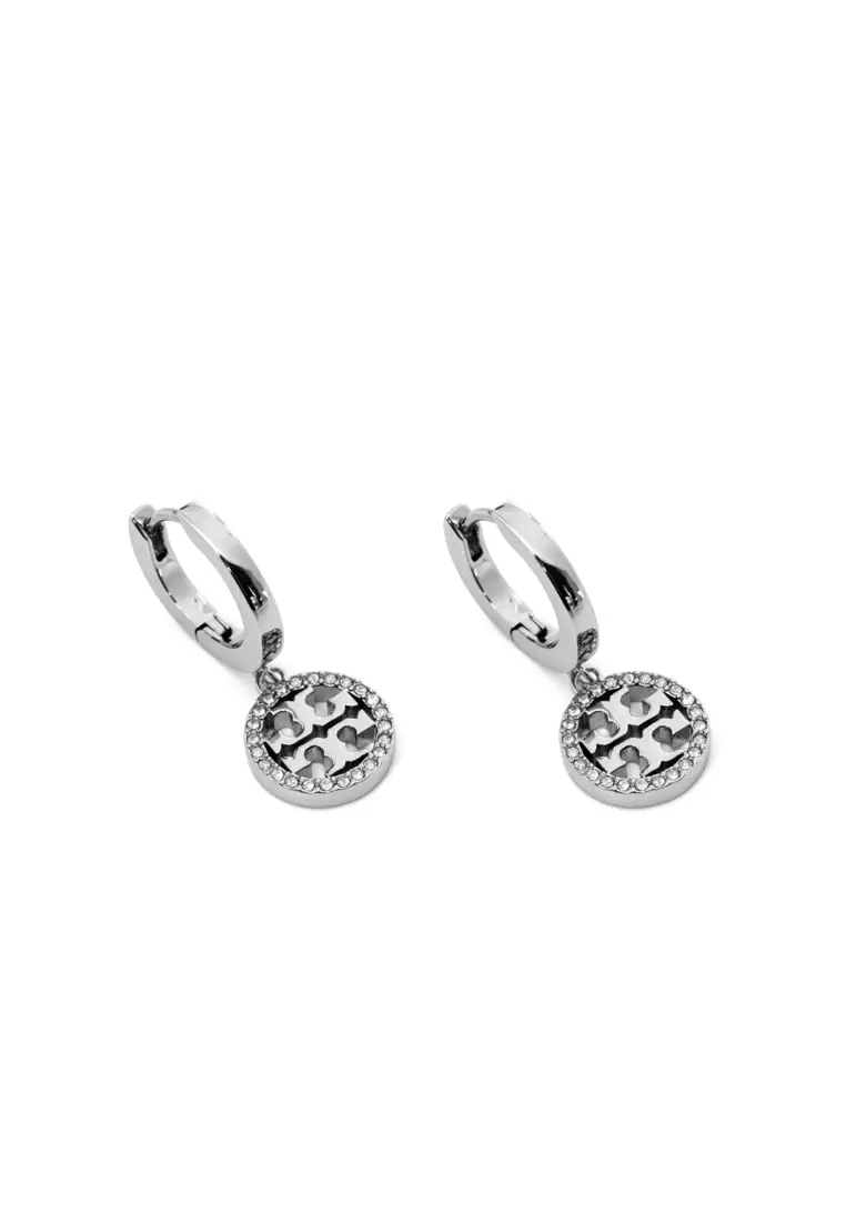 Tory burch shop milgrain hoop earrings