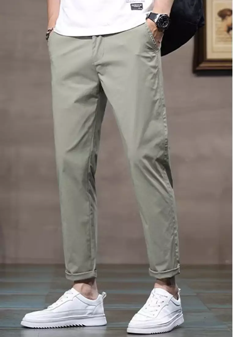 Elasticated Waist Slim Pants