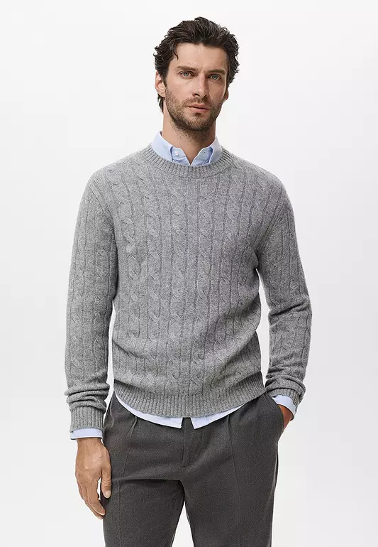 100% Wool Braided Sweater