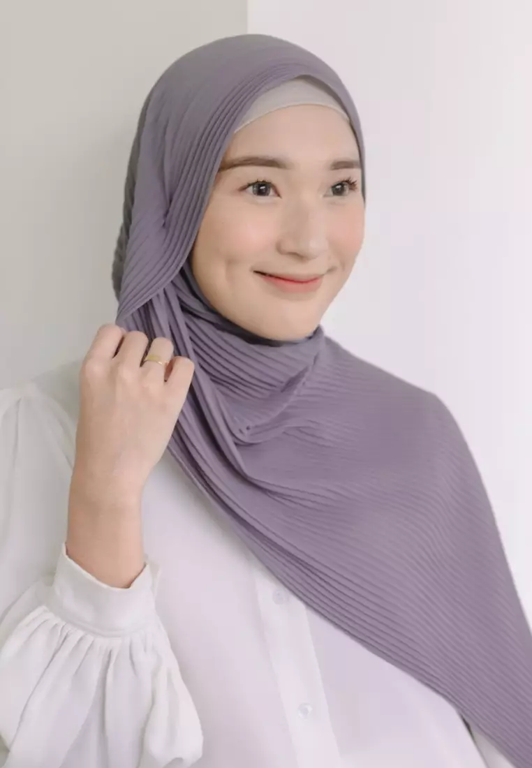 Bawal Pleats Shawl Sparrow