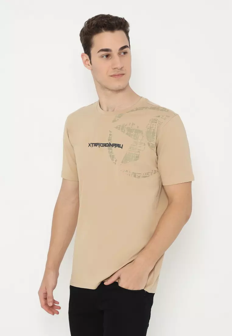XTRAORDINARY T-Shirt Cotton Spandex Pria 48064