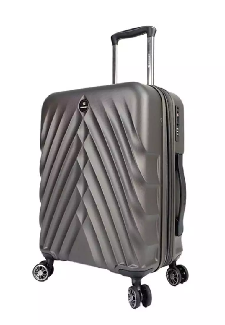 Buy Poly-Club Swiss Sonnet Luggage ABS TROLLEY CASE WITH EXPANDABLE  +ANTI-THEFT+TSA LOCK-DARK Online