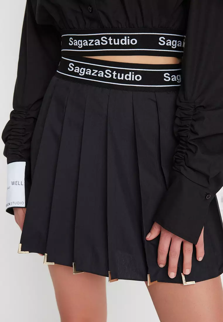 X Sagaza Studio Pleated Skirt