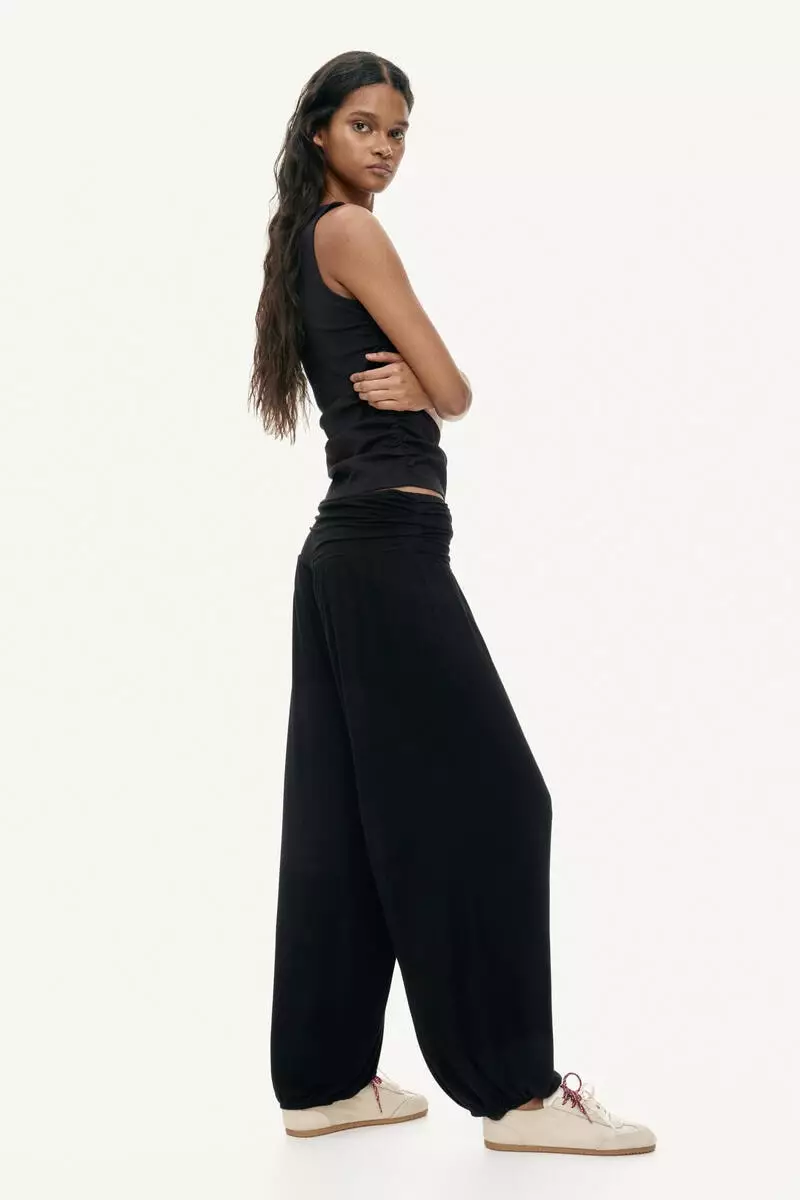 Viscose balloon trousers