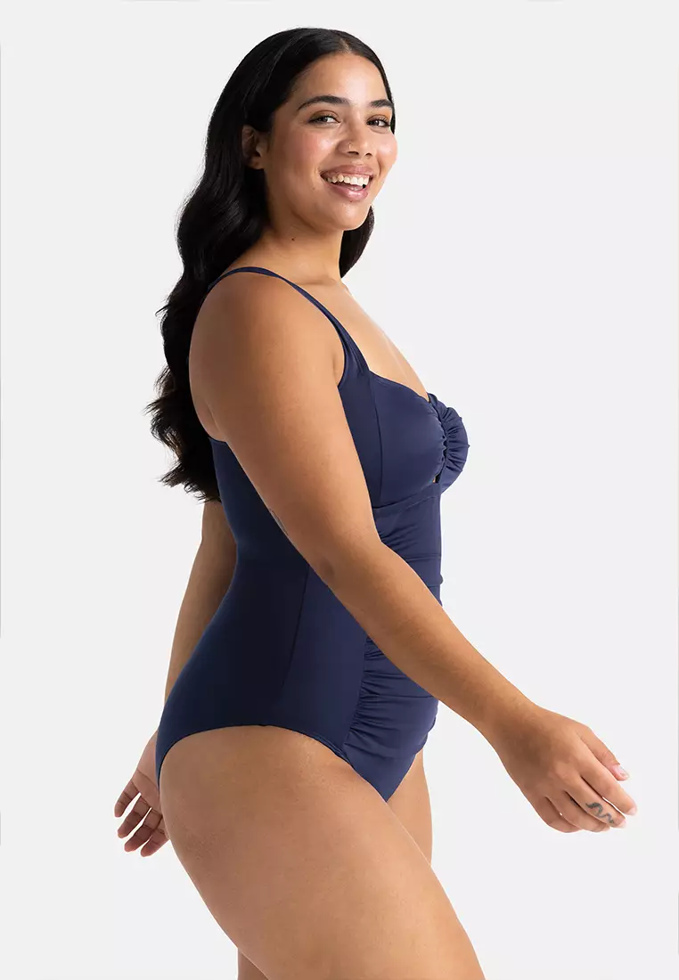 Push up one piece swimsuit plus size deals