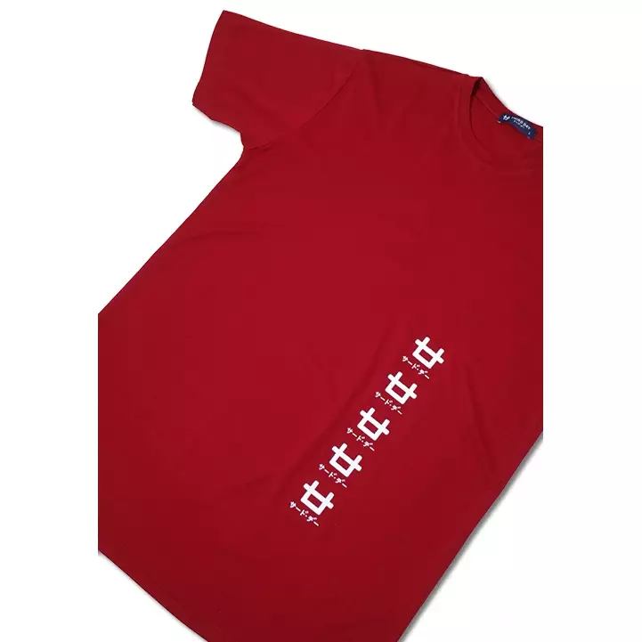MTE61 5logos ver mr T-shirt Merah