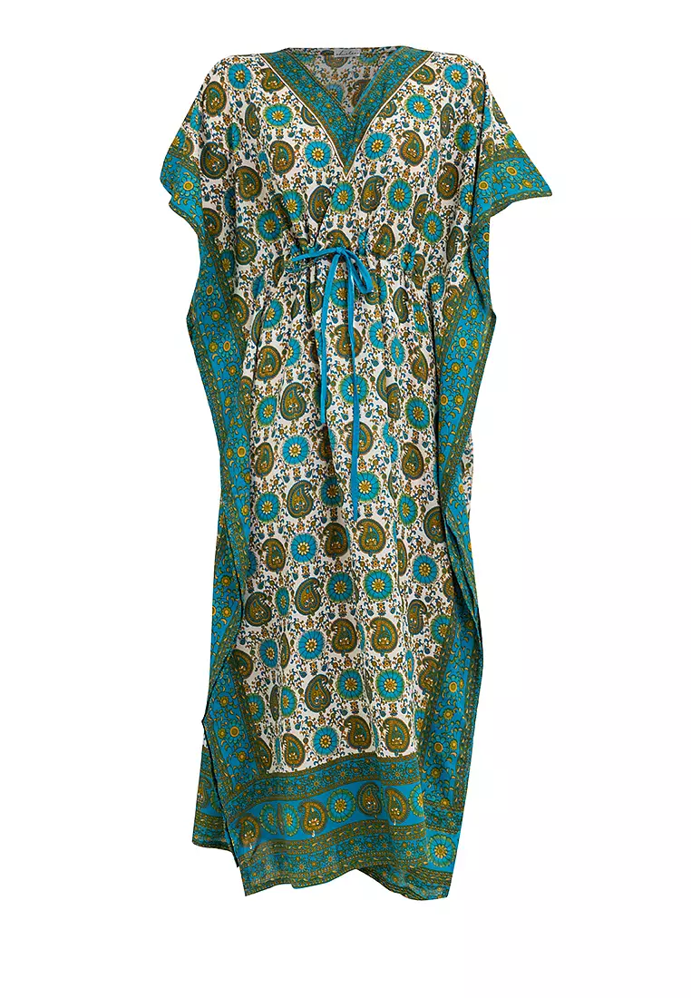 Victoria Vneck Kaftan Dress