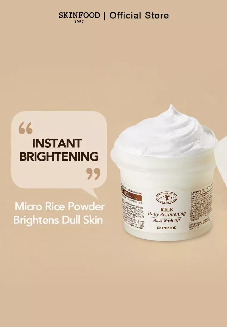 SKINFOOD - Rice Daily Brightening Mask Wash Off
