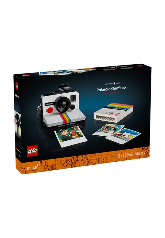 LEGO® Ideas 21345 Polaroid OneStep SX-70 Camera, Age 18+, Building Blocks, 2024 (516pcs)