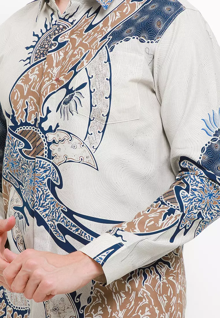 BATIK TALENTA EXCLUSIVE Lengan panjang slimfiT GELOMBANGB AIR