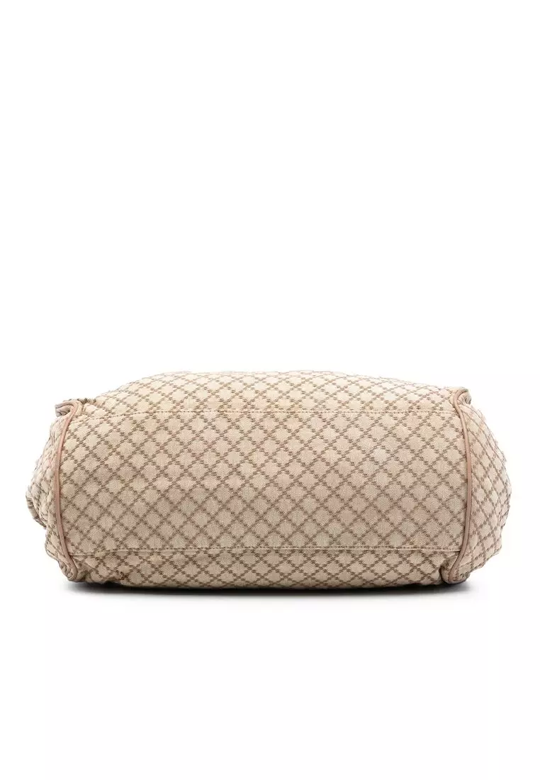 Pre-Loved Gucci Diamante Canvas Sukey Satchel