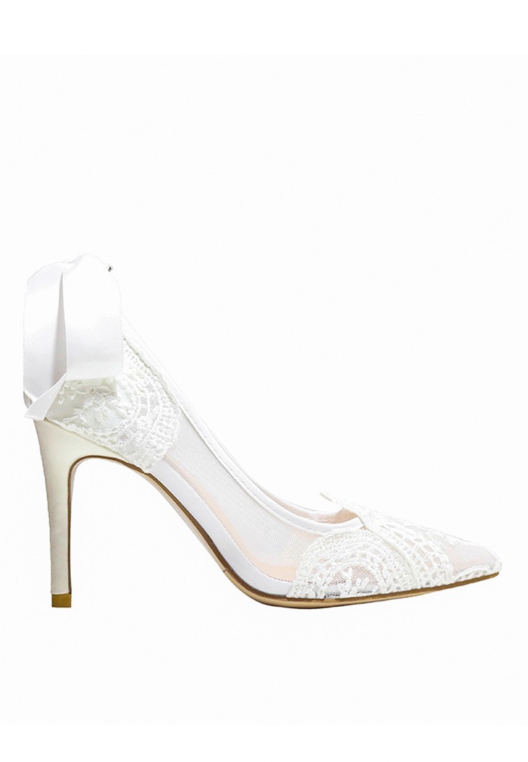 VANSA 8cm Sexy See-through Lace High Heel Shoes VSW-Pzz01.8