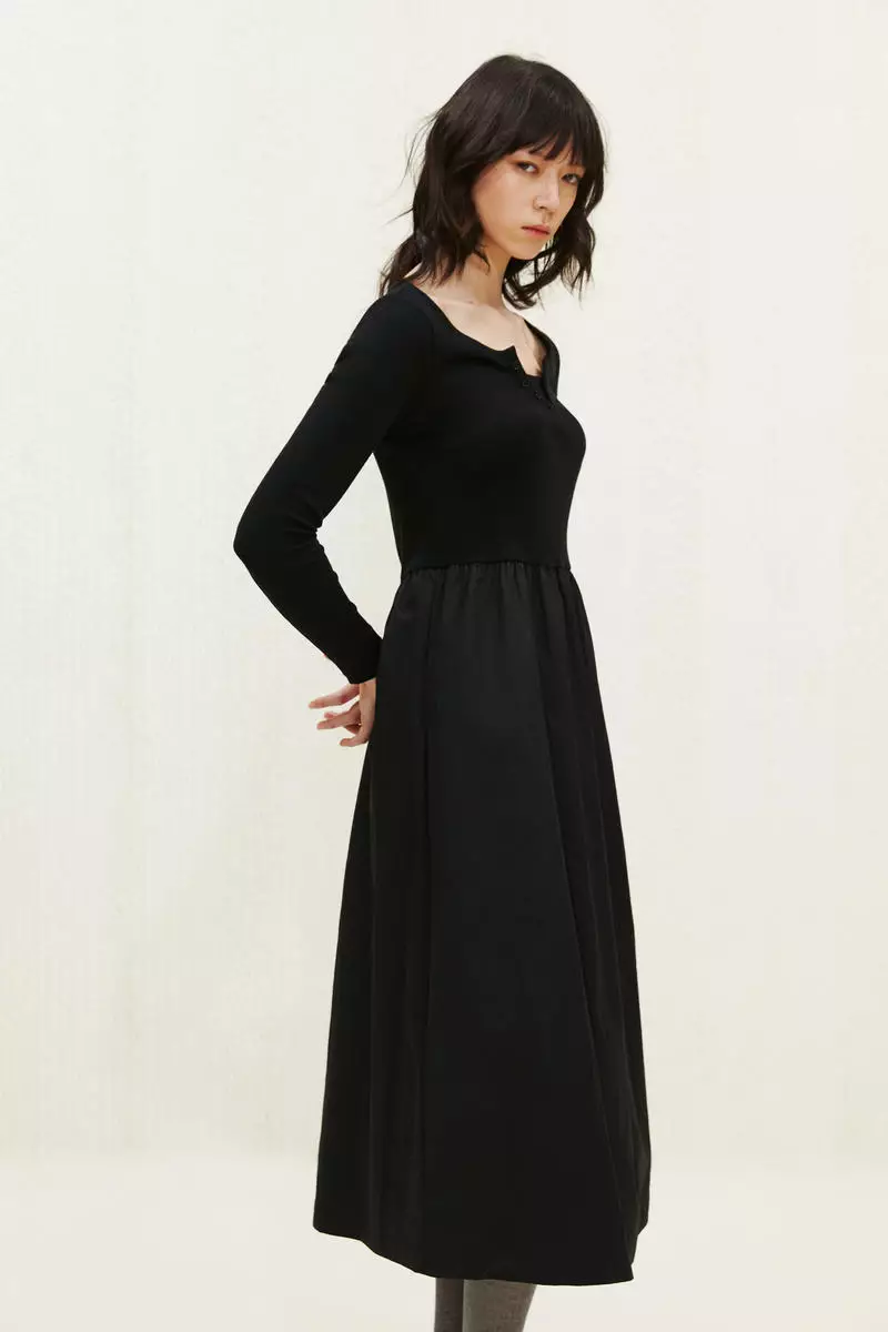Buy H&M Jersey-bodice dress Online | ZALORA Malaysia