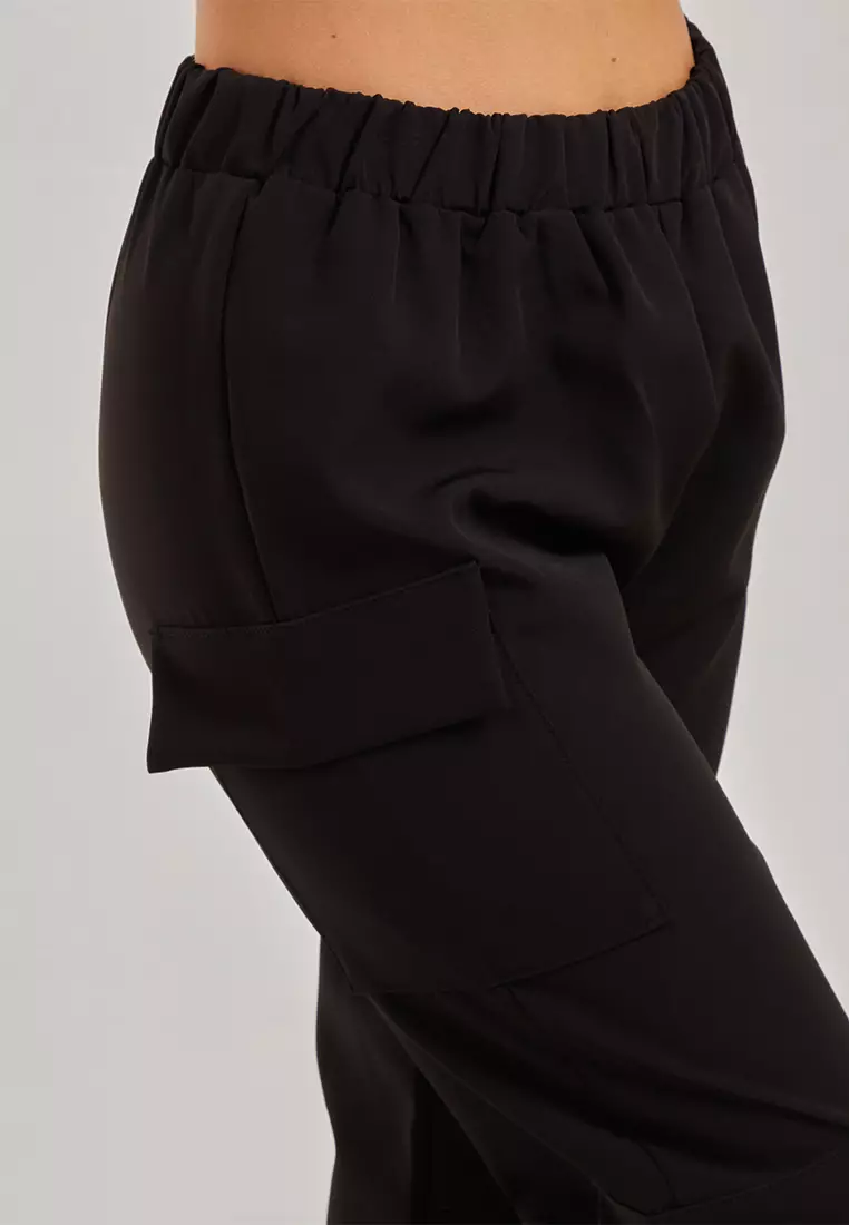 Pink Vanilla Black Three Pocket Combat Cargo Trousers