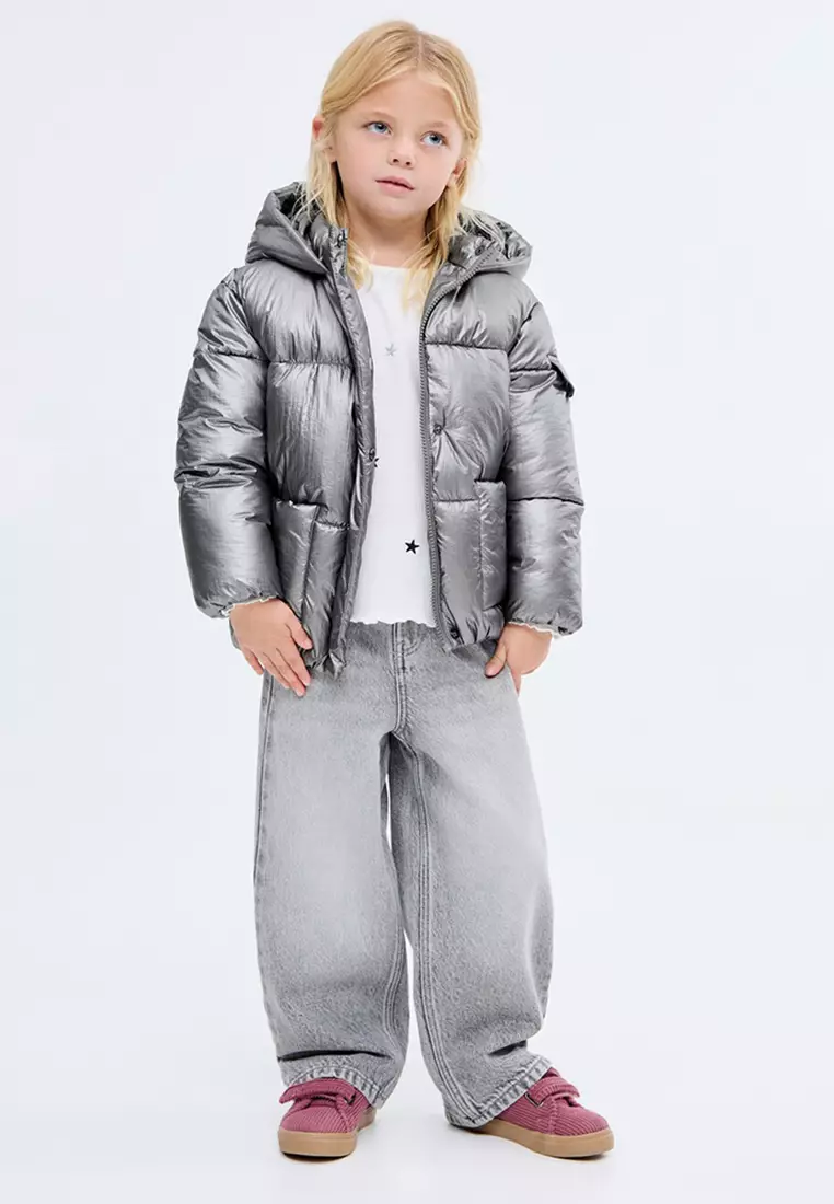 Metallic Puffer Jacket