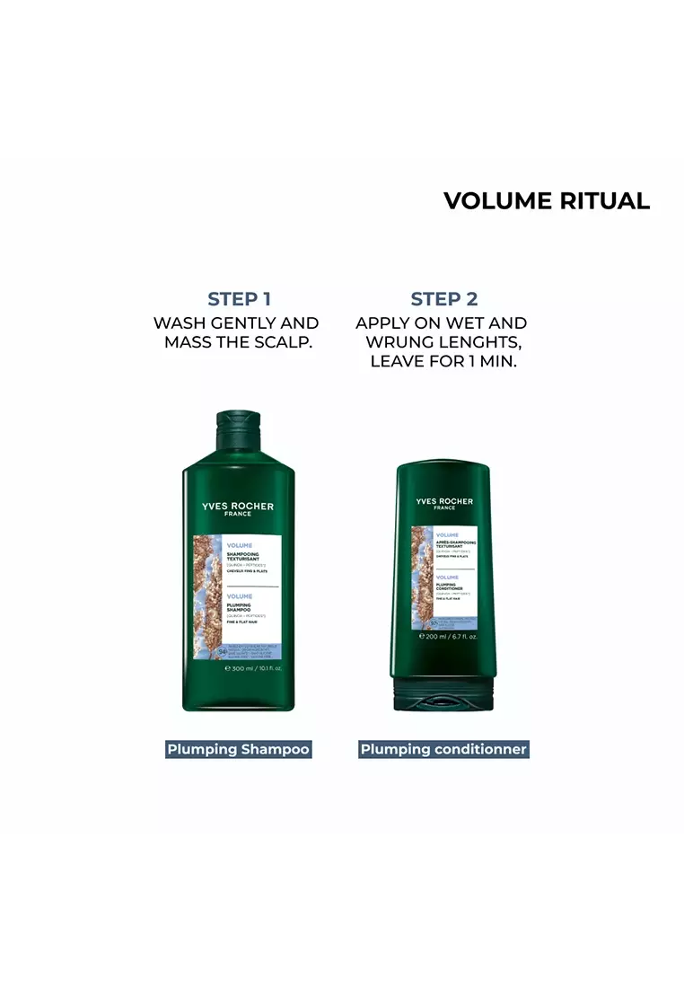 Plumping Shampoo 300ml - with Quinoa-Peptides, Sulfate-free & Silicon-Free for Fine & Flat Hair