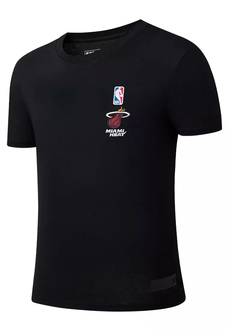 Buy NBA Drops Back Print Miami Heat Regular Fit Mens T-Shirt 2025
