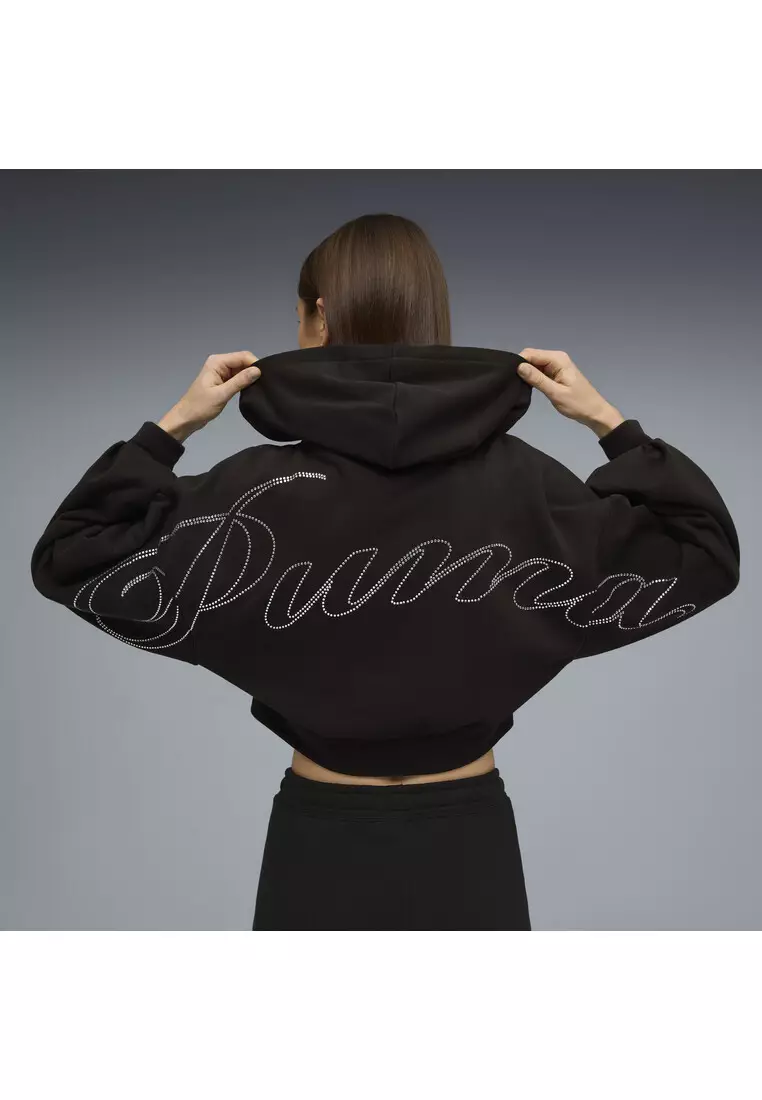 Essentials Graphics Bedazzled Women's Zip-Up Hoodie