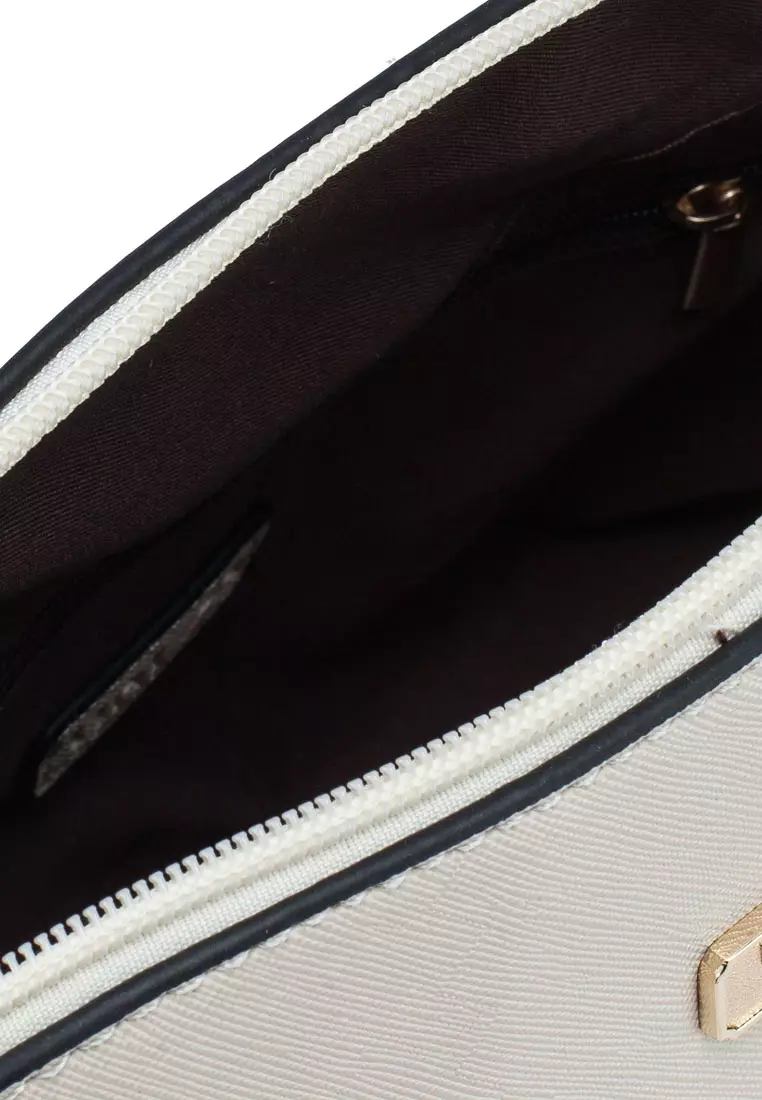 Saffiano Texture Shell Shape Mini Sling Bag