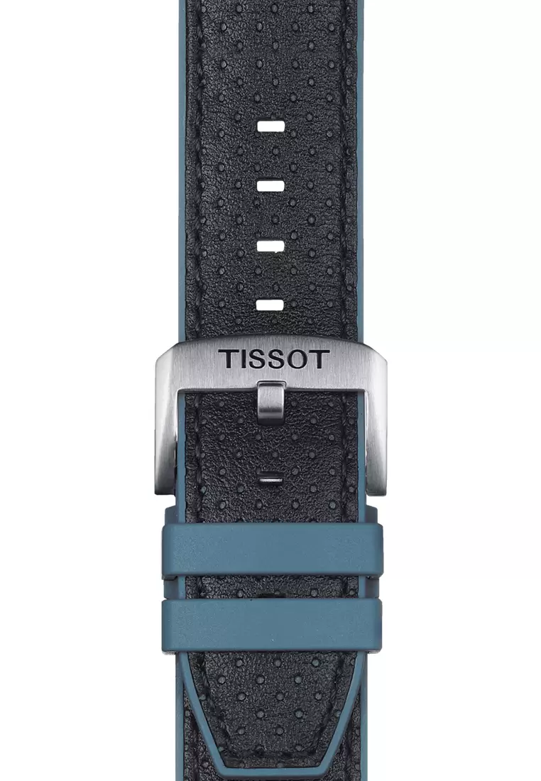 Buy Tissot Tissot Official Blue Leather and Rubber Strap Lugs 22