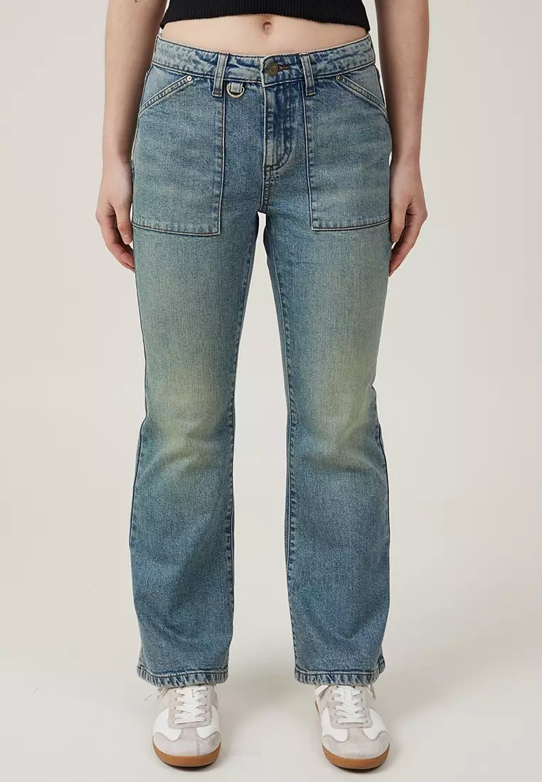 Buy Cotton On Stretch Bootcut Flare Jeans Asia Fit 2024 Online | ZALORA ...