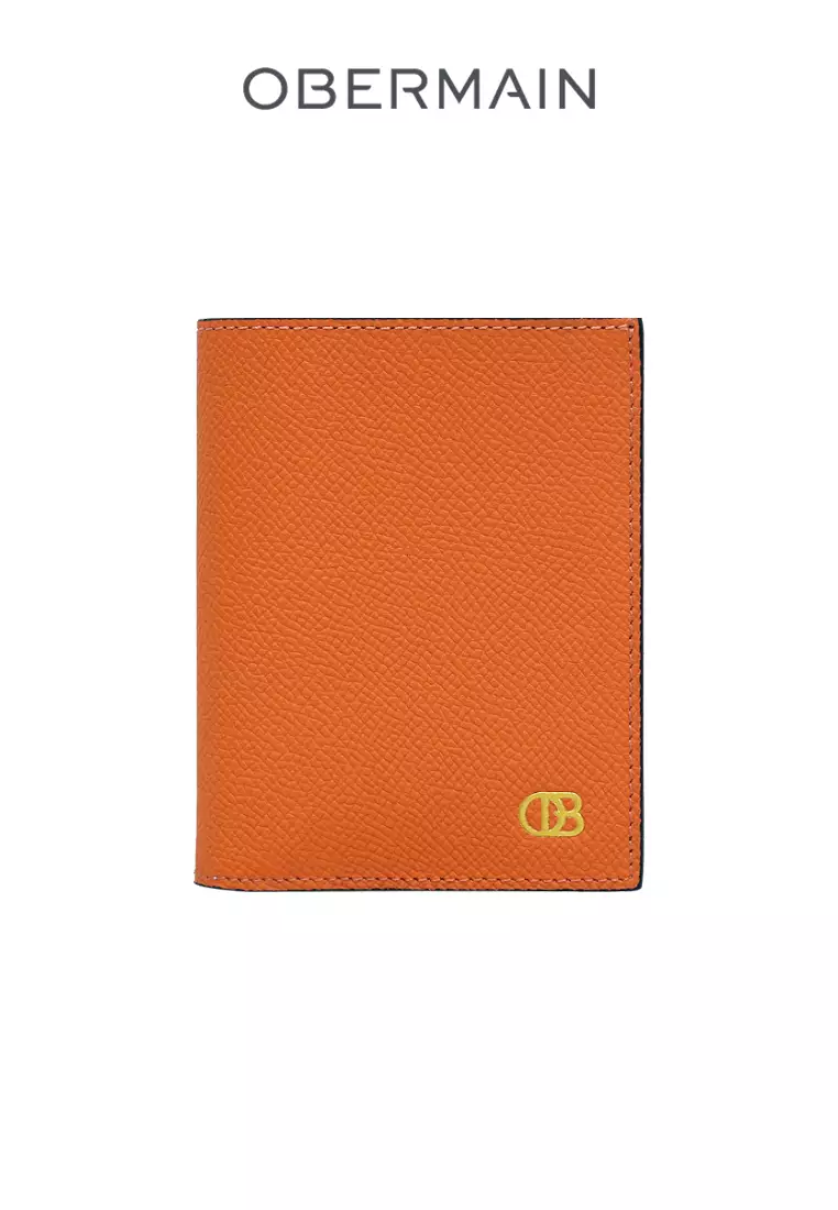 Ladies RFID Tall Wallet Genuine Leather Yellow